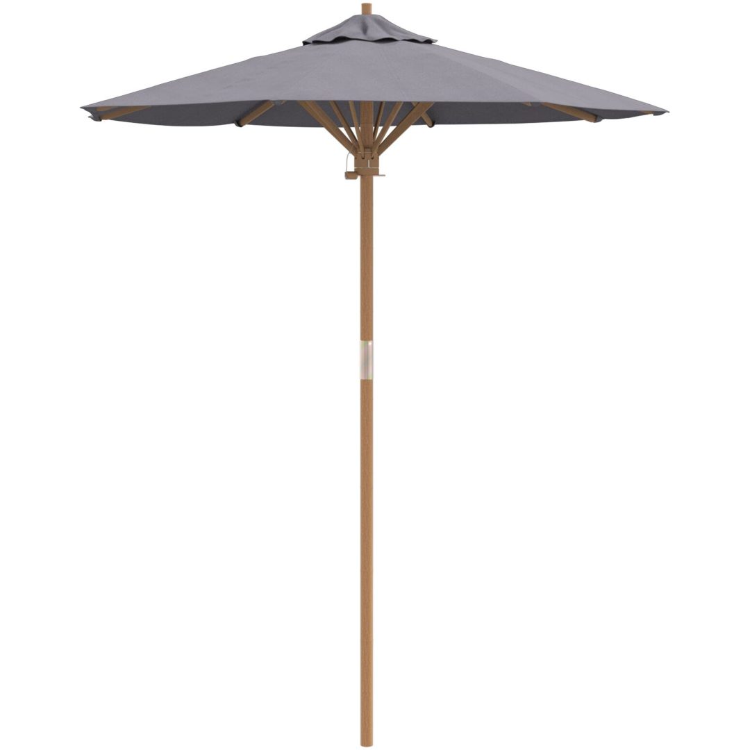 Trädgårdsparasol Mörkgrå 180x230 cm av bambu vidaXL 180 x 180 x 230 cm – bild 2
