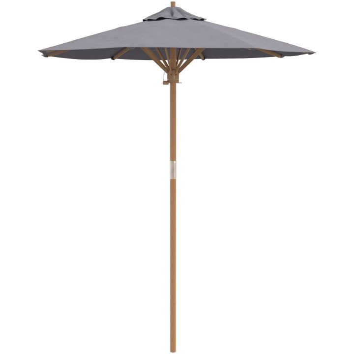 Trädgårdsparasol Mörkgrå 180x230 cm av bambu vidaXL 180 x 180 x 230 cm – bild 2