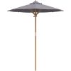 Trädgårdsparasol Mörkgrå 180x230 cm av bambu vidaXL 180 x 180 x 230 cm – miniatyr 4