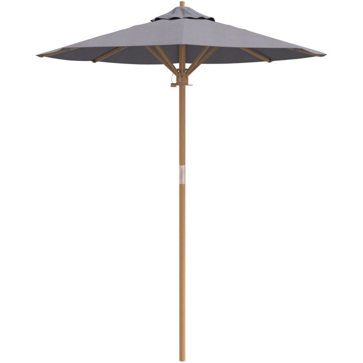 Trädgårdsparasol Mörkgrå 180x230 cm av bambu vidaXL 180 x 180 x 230 cm – bild 4