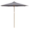 Trädgårdsparasol Mörkgrå 270x260 cm i bambu vidaXL 270 x 270 x 260 cm – miniatyr 2