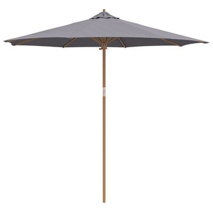 Trädgårdsparasol Mörkgrå 270x260 cm i bambu vidaXL 270 x 270 x 260 cm – bild 2