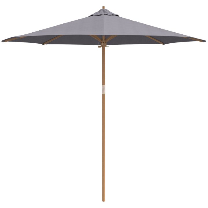 Trädgårdsparasol Mörkgrå 270x260 cm i bambu vidaXL 270 x 270 x 260 cm – bild 4