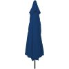Trädgårdsparasol ø395x245 cm Azure Blå vidaXL Large – miniatyr 2