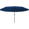 Trädgårdsparasol ø395x245 cm Azure Blå vidaXL Large – miniatyr 3