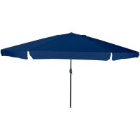 Trädgårdsparasol ø395x245 cm Azure Blå vidaXL