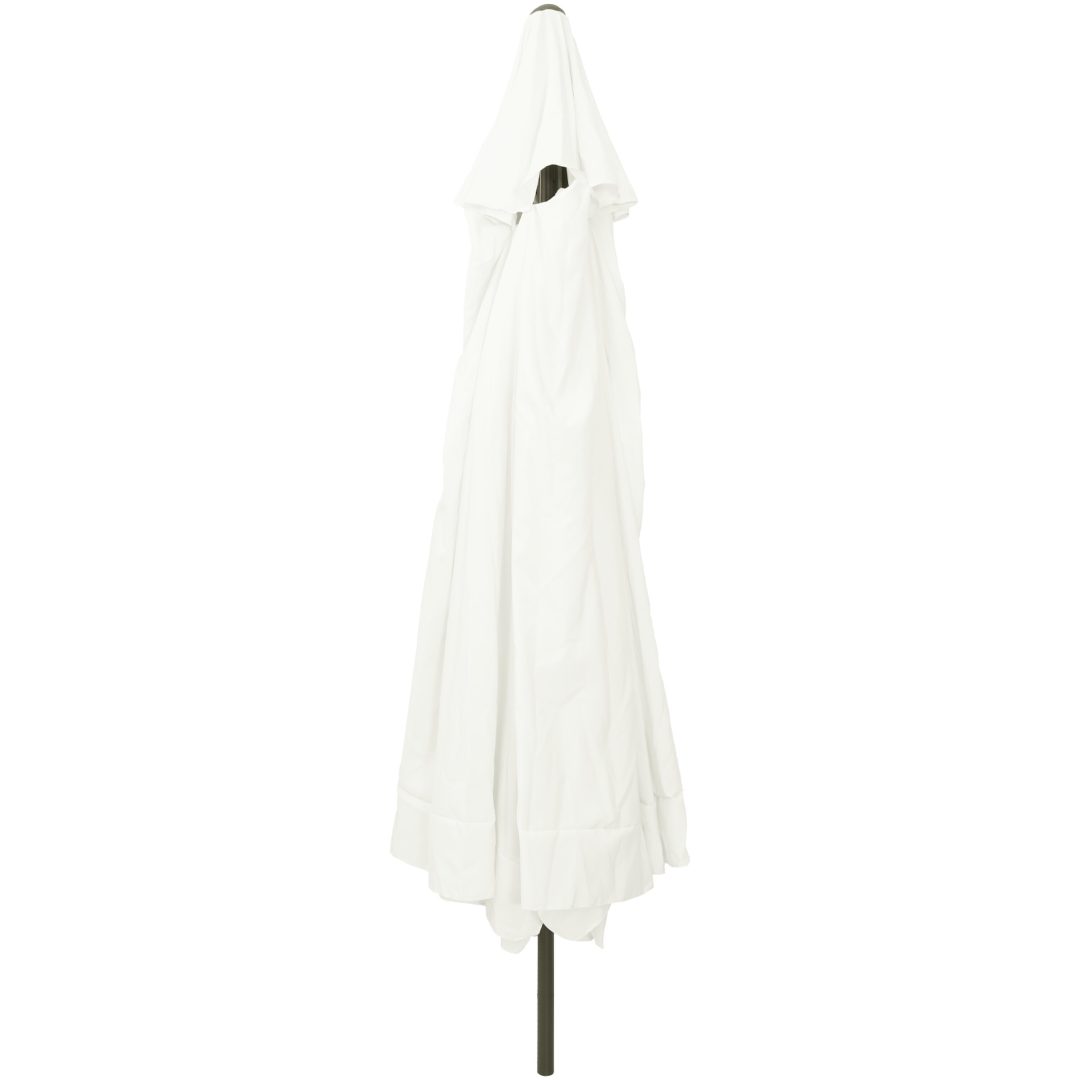 Trädgårdsparasol ø395x245 cm Sandvit vidaXL Large – bild 2