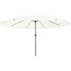 Trädgårdsparasol ø395x245 cm Sandvit vidaXL Large – miniatyr 3