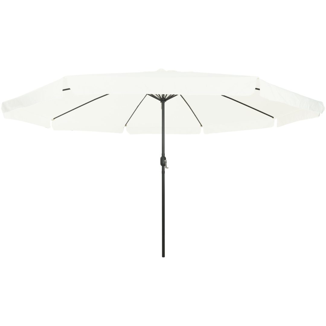 Trädgårdsparasol ø395x245 cm Sandvit vidaXL Large – bild 3