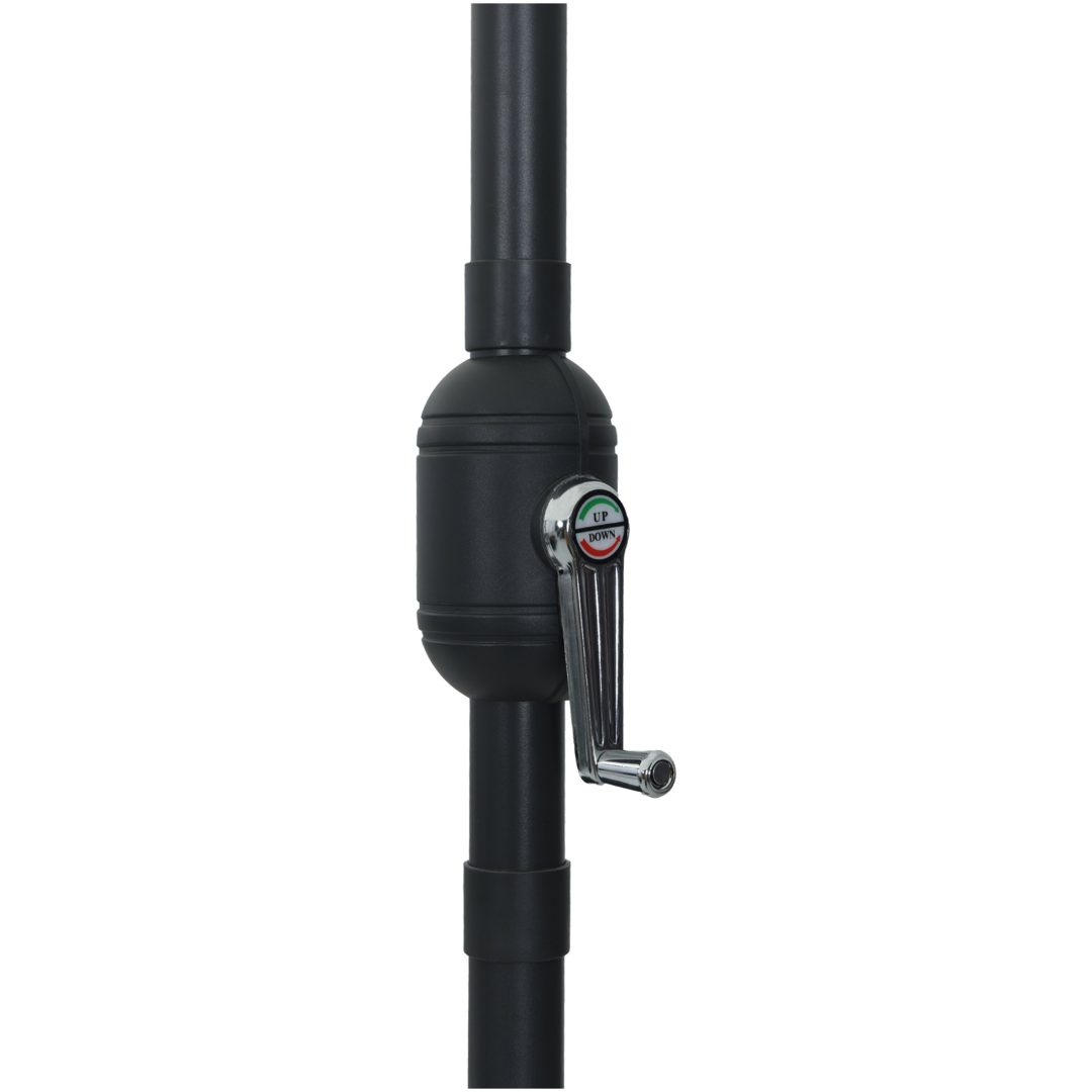 Trädgårdsparasol ø395x245 cm Sandvit vidaXL Large – bild 5