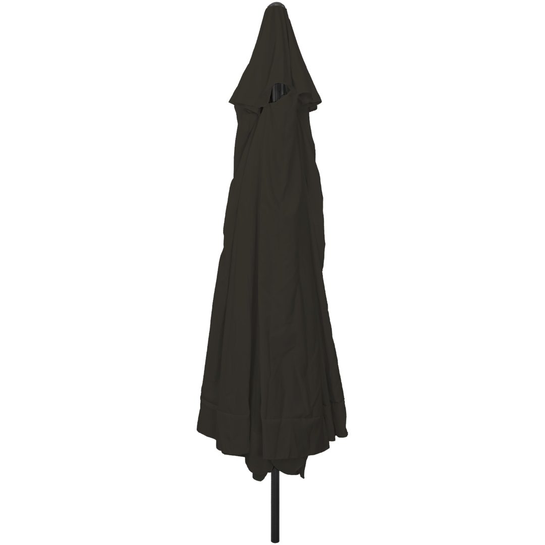 Trädgårdsparasol ø395x245 cm Svart vidaXL Large – bild 2