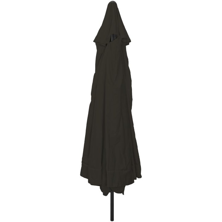 Trädgårdsparasol ø395x245 cm Svart vidaXL Large – bild 2