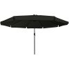Trädgårdsparasol ø395x245 cm Svart vidaXL Large – miniatyr 3