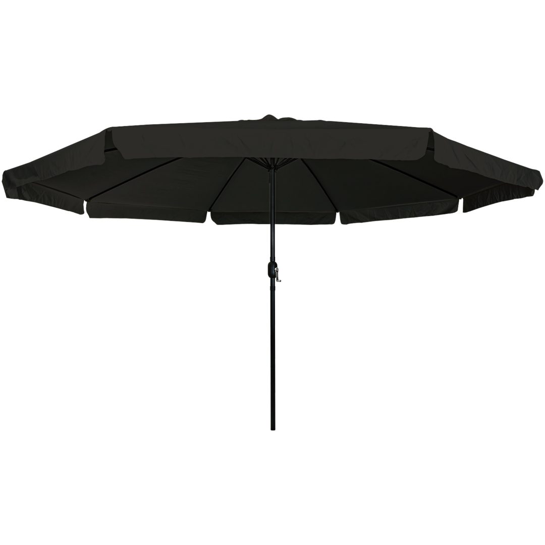 Trädgårdsparasol ø395x245 cm Svart vidaXL Large – bild 3