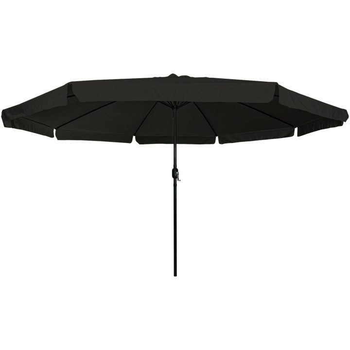Trädgårdsparasol ø395x245 cm Svart vidaXL Large – bild 3