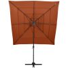 Trädgårdsparasoll 4-nivåer aluminiumstång terrakotta 250x250 cm vidaXL – miniatyr 2