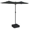 Trädgårdsparasoll dubbelt antracit 316x240 cm vidaXL – miniatyr 2