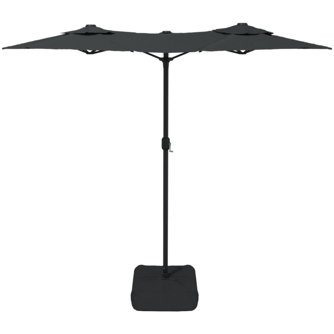 Trädgårdsparasoll dubbelt antracit 316x240 cm vidaXL – bild 4