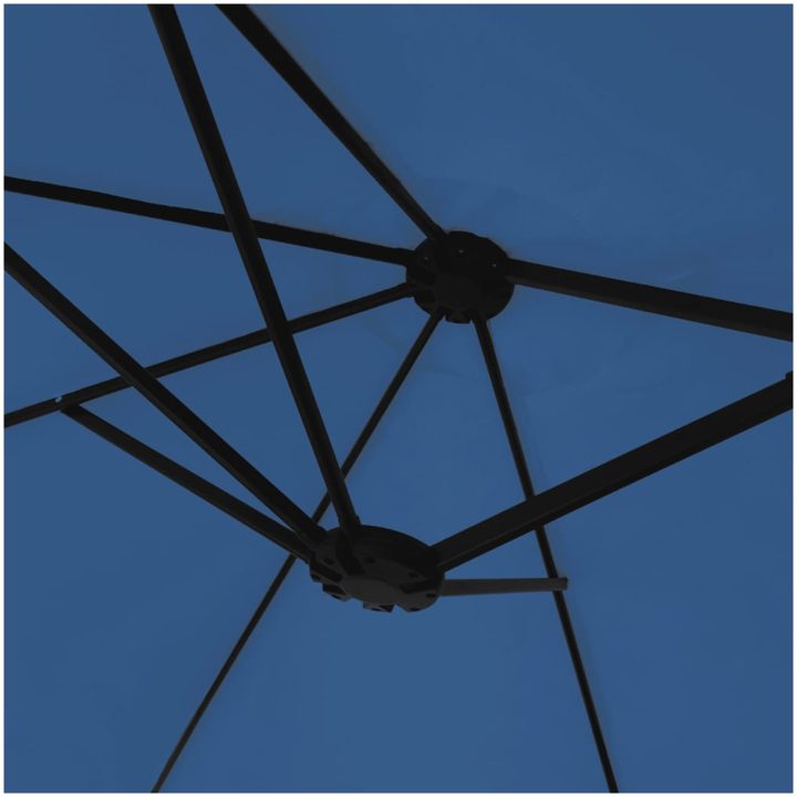Trädgårdsparasoll dubbelt azurblå 449x245 cm vidaXL – bild 6