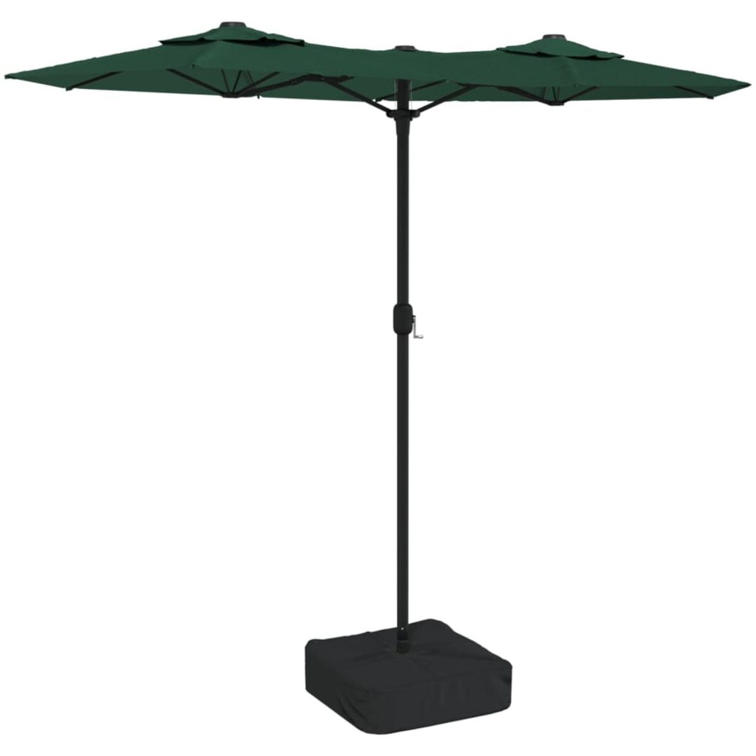 Trädgårdsparasoll dubbelt grön 316x240 cm vidaXL – bild 2