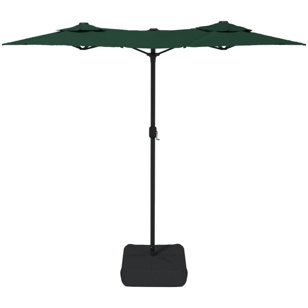 Trädgårdsparasoll dubbelt grön 316x240 cm vidaXL – bild 4