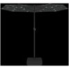 Trädgårdsparasoll dubbelt med LEDs antracit 316x240 cm vidaXL – miniatyr 6