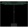 Trädgårdsparasoll dubbelt med LEDs grön 316x240 cm vidaXL – miniatyr 6