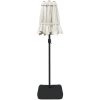 Trädgårdsparasoll dubbelt med LEDs sandvit 316x240 cm vidaXL – miniatyr 7