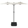 Trädgårdsparasoll dubbelt sandvit 316x240 cm vidaXL – miniatyr 4