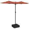 Trädgårdsparasoll dubbelt terrakotta 316x240 cm vidaXL – miniatyr 2