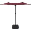 Trädgårdsparasoll dubbelt vinröd 316x240 cm vidaXL – miniatyr 4