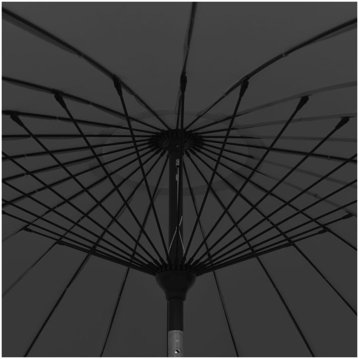 Trädgårdsparasoll med aluminiumstång 270 cm antracit vidaXL – bild 5