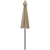 Trädgårdsparasoll med aluminiumstång 270 cm taupe vidaXL – miniatyr 4