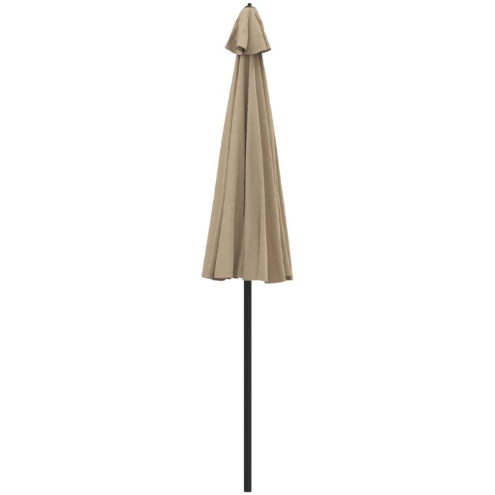 Trädgårdsparasoll med aluminiumstång 270 cm taupe vidaXL – bild 4