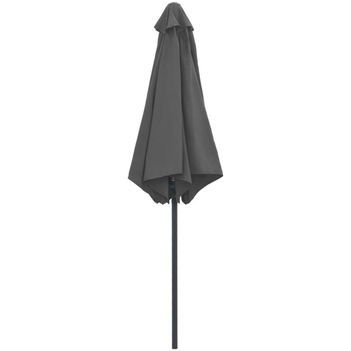 Trädgårdsparasoll med aluminiumstång 270x246 cm antracit vidaXL – bild 4