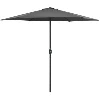 Trädgårdsparasoll med aluminiumstång 270x246 cm antracit vidaXL