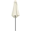 Trädgårdsparasoll med aluminiumstång 270x246 cm sandvit vidaXL – miniatyr 4