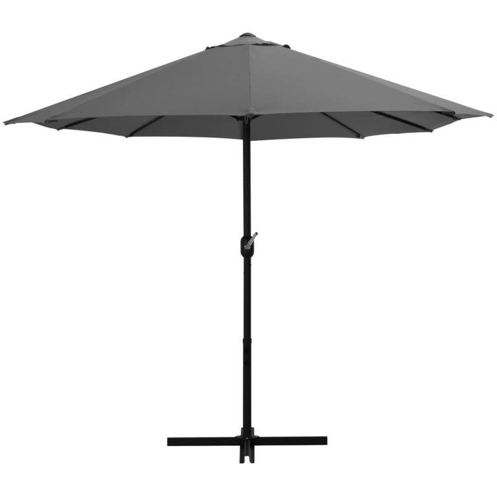 Trädgårdsparasoll med aluminiumstång 460x270 cm antracit vidaXL – bild 3