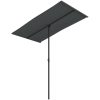 Trädgårdsparasoll med aluminiumstång antracit vidaXL 180 x 110 cm – miniatyr 2