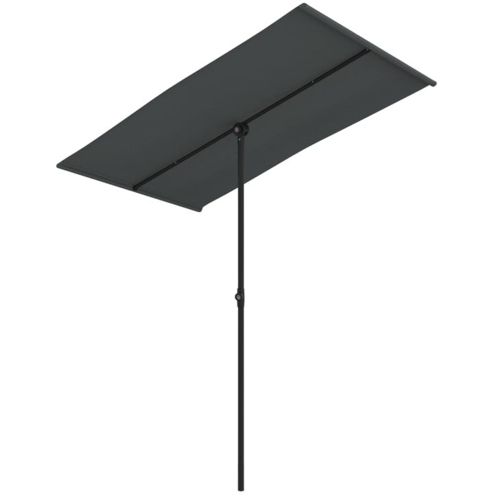Trädgårdsparasoll med aluminiumstång antracit vidaXL 180 x 110 cm – bild 2