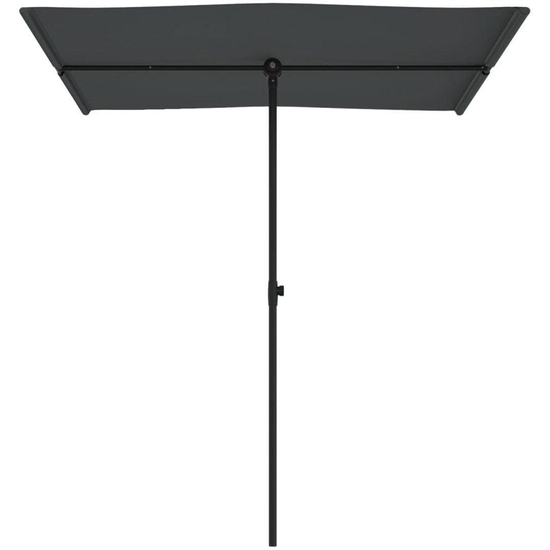 Trädgårdsparasoll med aluminiumstång antracit vidaXL 180 x 110 cm – bild 4