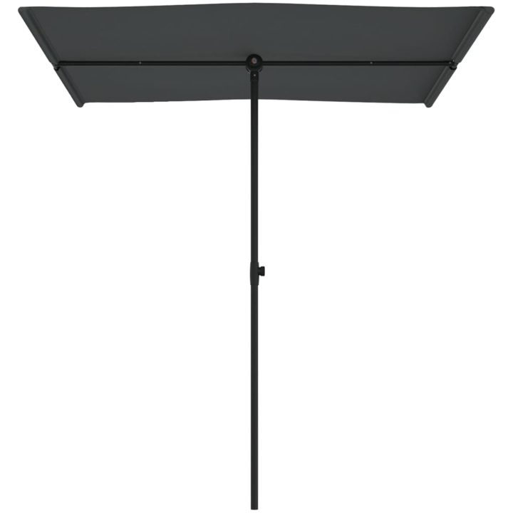 Trädgårdsparasoll med aluminiumstång antracit vidaXL 180 x 110 cm – bild 4