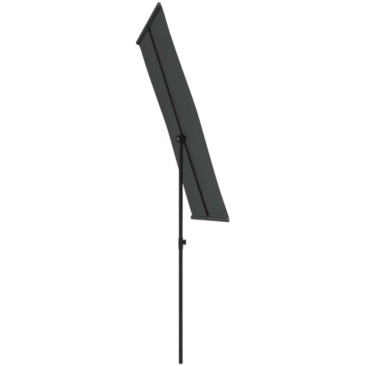 Trädgårdsparasoll med aluminiumstång antracit vidaXL 180 x 110 cm – bild 5