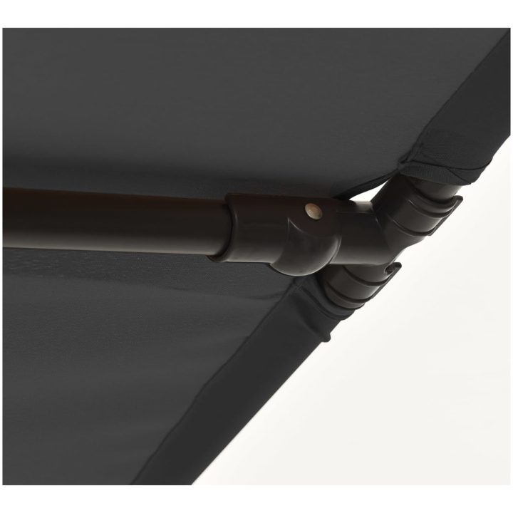 Trädgårdsparasoll med aluminiumstång antracit vidaXL 180 x 110 cm – bild 9