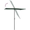 Trädgårdsparasoll med aluminiumstång grön vidaXL 180 x 110 cm – miniatyr 6