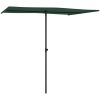 Trädgårdsparasoll med aluminiumstång grön vidaXL 200 x 150 cm – miniatyr 3