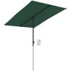 Trädgårdsparasoll med aluminiumstång grön vidaXL 200 x 150 cm – miniatyr 7