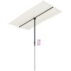 Trädgårdsparasoll med aluminiumstång sandvit vidaXL 180 x 110 cm – miniatyr 7