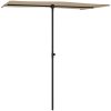 Trädgårdsparasoll med aluminiumstång taupe vidaXL 180 x 110 cm – miniatyr 3