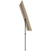 Trädgårdsparasoll med aluminiumstång taupe vidaXL 180 x 110 cm – miniatyr 5